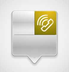 Wall Mural - Vector phone support web button