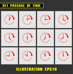 Passage of time vector icon