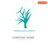 Fototapeta Sypialnia - weeping willow company logo design