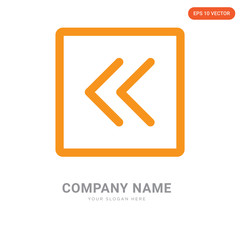 Poster - Left arrow company logo design