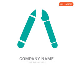Canvas Print - School material company logo design