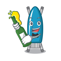 Sticker - With beer iron board mascot cartoon