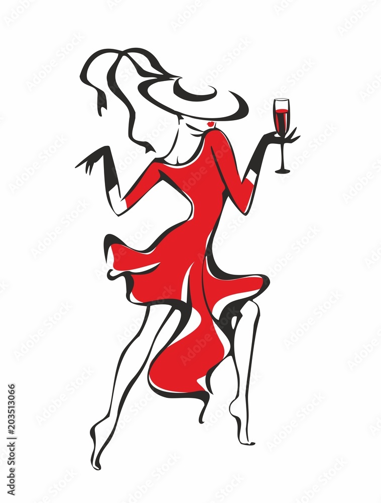 chinese dress ladies Shaking The Wine Glass Corset Dress In-Stock / Xs