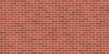 Background Texture Of Red Brick Wall