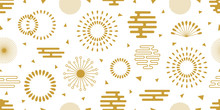 Abstract Background With Vintage Oriental Motifs. 