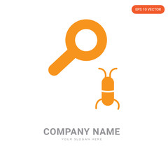 Wall Mural - Loupe and Bug company logo design