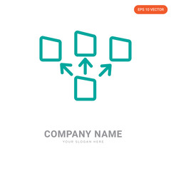 Sticker - File transfer company logo design