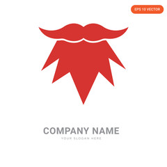 Canvas Print - Men Beard company logo design