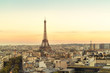 France, Paris, view to Eiffel Tower