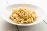 Fototapeta Sypialnia - Spaghetti Cacio e Pepe, Pasta Italiana 