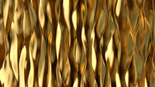 Golden Wave Background. Gold Background. Gold Texture.