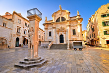 Dubrovnik Square Historic Landmarks View