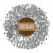 chocolate vector doodle illustration
