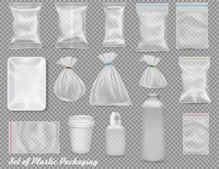 Aufkleber - Big set of transparent different clouds and sun. Vector.