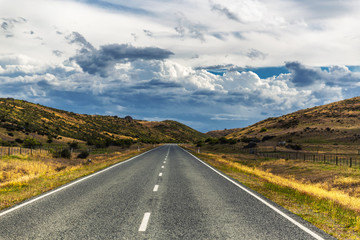 Wall Mural - Road in the countryside of Otago, New Zealand