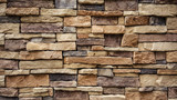 Fototapeta Do pokoju - natural stone brick wall texture background