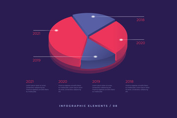 Wall Mural - infographic vector element. illustration of information data statistic. isometric design. template p