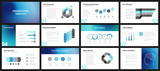 Fototapeta  - Business presentation templates