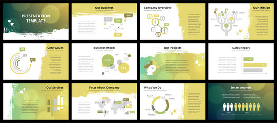 Wall Mural - business presentation templates