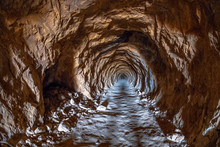 Light At The End Of The Tunnel - Cabezo Gordo, In Murcia Region In Southern Spain. 