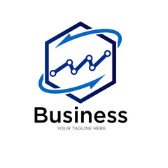 Poster - business financial logo 