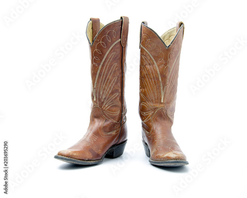 Fotomural Cowboy's boots from a natural leather