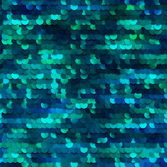 Wall Mural - seamless mermaid sequined texture - vector illustration eps10