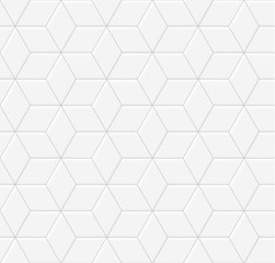 Wall Mural - white texture with geometric mosaic pattern