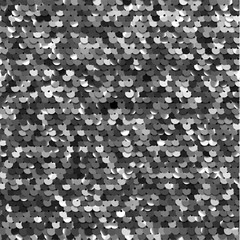 Wall Mural - seamless silver texture of fabric with sequins - vector eps10