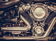 Motorcycle V Twin Engine
