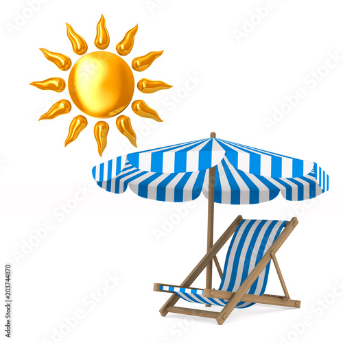 clip on deck chair parasol