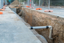 Road Works And Reinstallation Of Storm Water Pipes