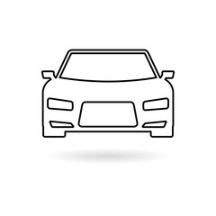 Canvas Print - Car line icon, simple vector icon 