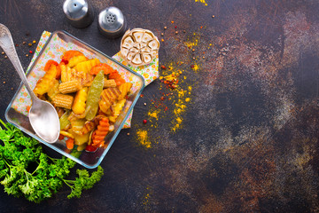 Canvas Print - baked vegetables