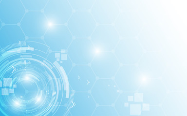 Wall Mural - abstract technology background hi-tech communication concept innovation background vector illustrati