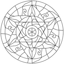 Contour Drawing Mandalas In Black And White For Coloring