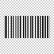 Barcode product distribution icon. Vector illustration on isolated transparent background. Business concept barcode pictogram.