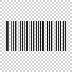 barcode product distribution icon. vector illustration on isolated transparent background. business 