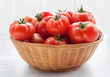Fresh tomatoes  in basket