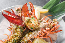 Grilled Lobster Tails Baked In Josper Oven