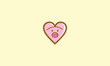 pet, cute, funny, heart, pig emblem symbol icon vector logo