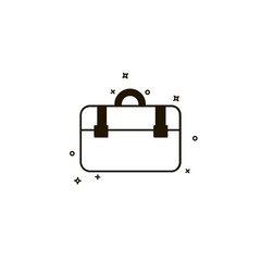 Poster - briefcase icon. sign design