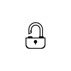 Poster - unlock icon. sign design