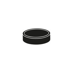 Canvas Print - hockey puck icon. sign design