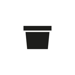 Poster - garden pot icon. sign design