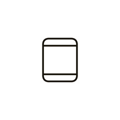 Poster - tablet icon. sign design