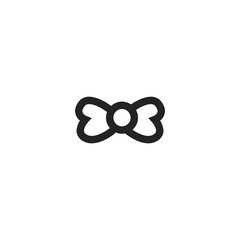 Sticker - ribbon bow icon. sign design