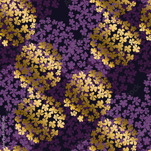 luxury violet and gold roun...