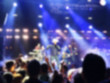 © Victoria Key - Blurred abstract background. Bokeh lighting in concert with audience.