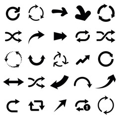 Wall Mural - set of arrow icons. - stock vector.